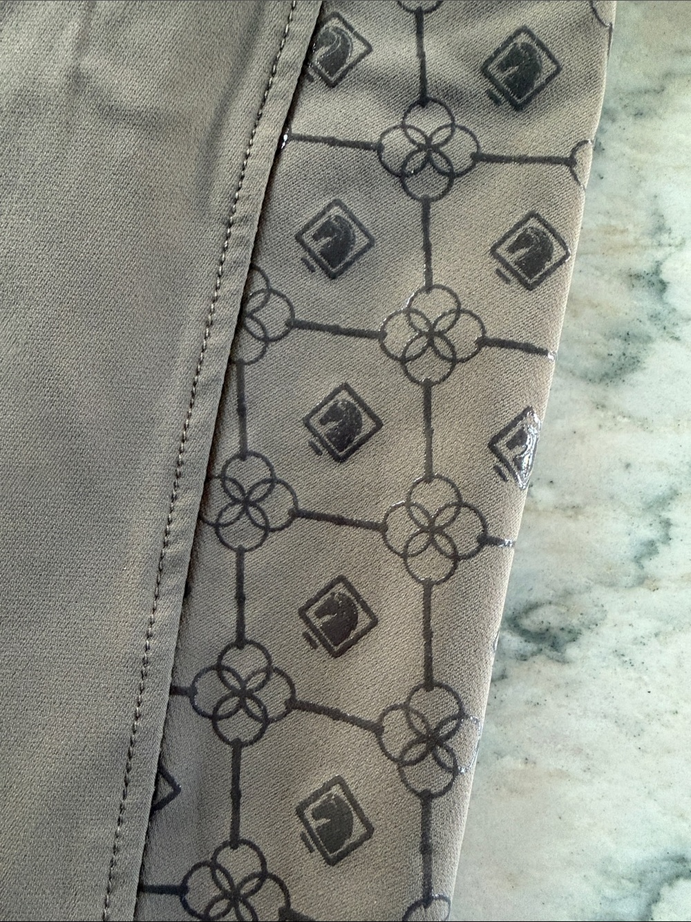 🤎NWT🤎 Romfh Brown Isabella Full Seat Riding Breeches with Printed Silicone Patch - Picture 6 of 13